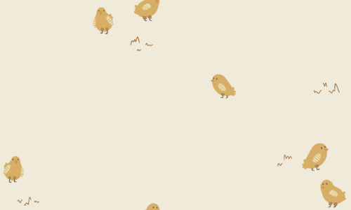 2022 Easter - Baby Chicks on Cream