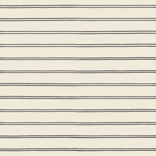 2022 Easter - Basic Stripe Gray Charcoal on Cream