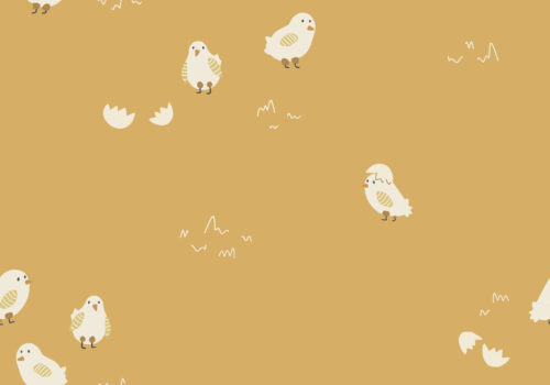 2022 Easter - Easter Chicks on Honeybee Yellow