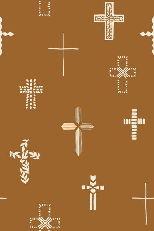2022 Easter - Easter Cross in Brown