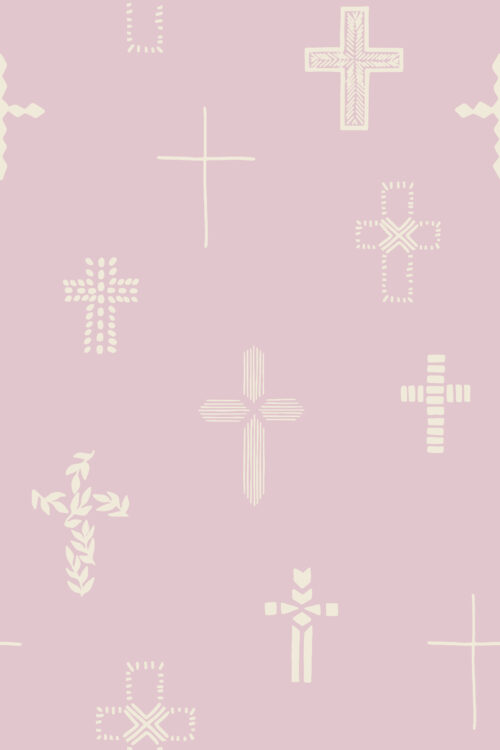 2022 Easter - Easter Cross in Lilac Light Purple