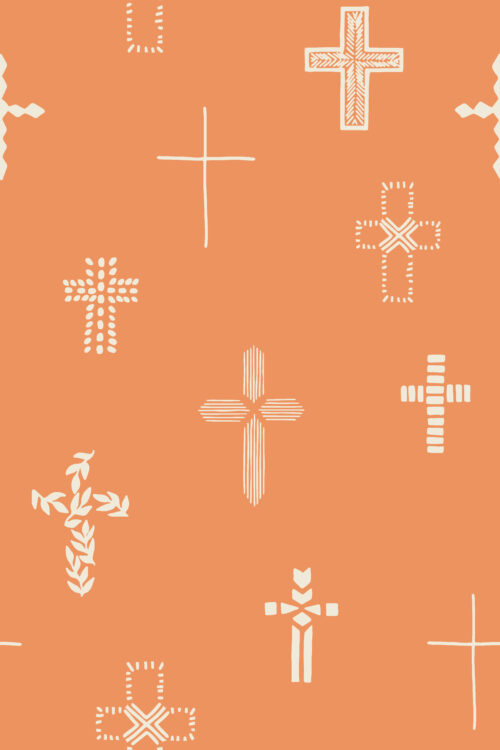 2022 Easter - Easter Cross in Papaya