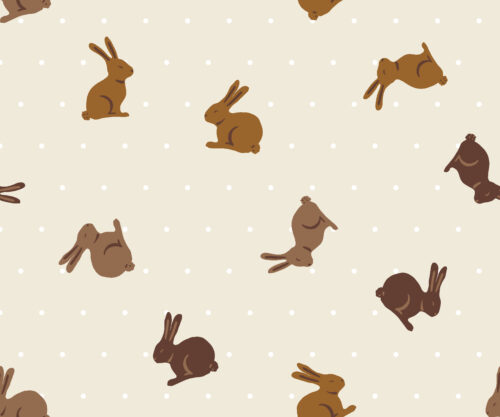 2022 Easter - Tossed Chocolate Bunnies