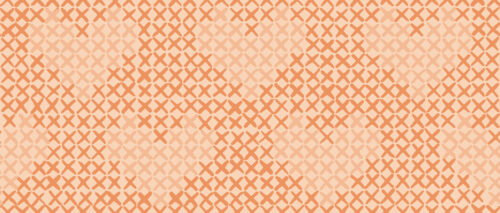 2022 Love You in Spades - Cross Stitched Hearts Peach on Papaya