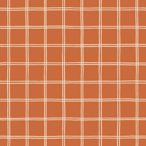 2022 Love You in Spades - Grid Lines Cream on Rust
