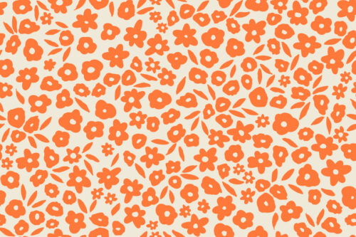 2022 Summer Play - 2022 Summer Play Flower Field in Bright Orange