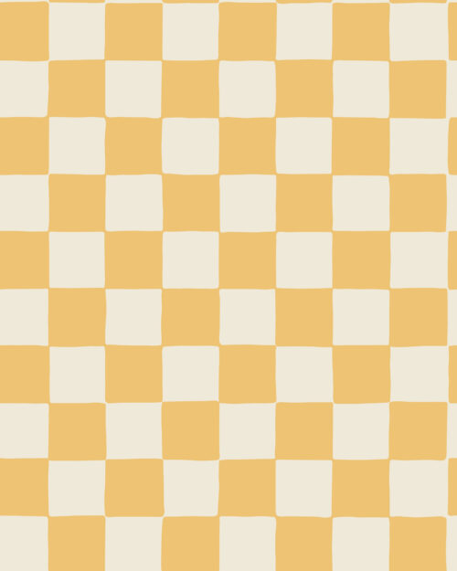 2022 Summer Play - 2022 Summer Play Retro Checkerboard in Lemon Yellow