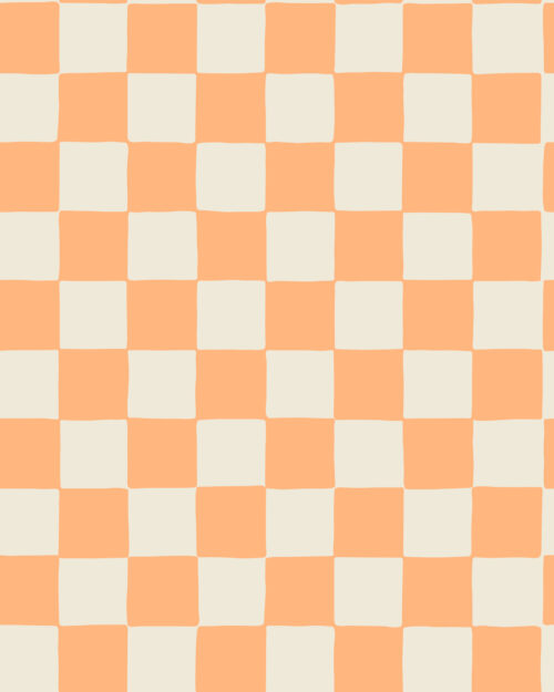 2022 Summer Play - 2022 Summer Play Retro Checkerboard in Peach