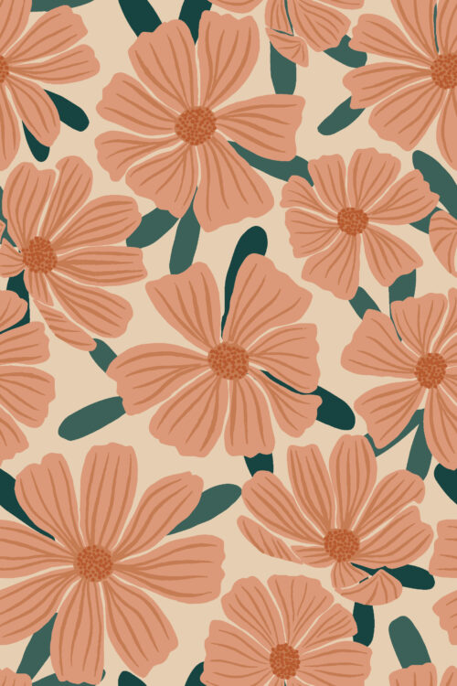 A Boho Christmas - Christmas Cosmos Floral in Pink