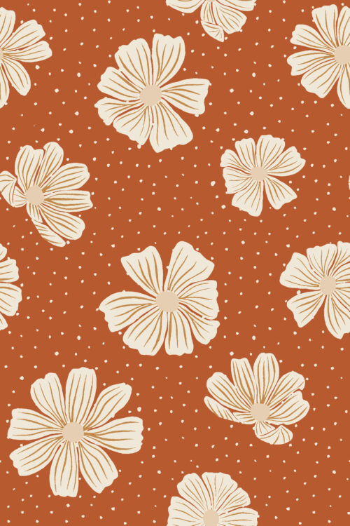 A Boho Christmas - Christmas Cosmos on Red