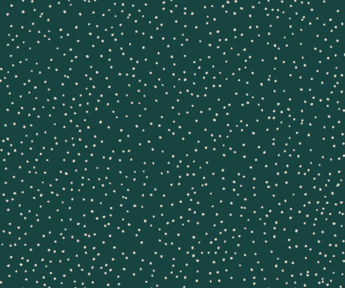 A Boho Christmas - Christmas Snow on Emerald Green