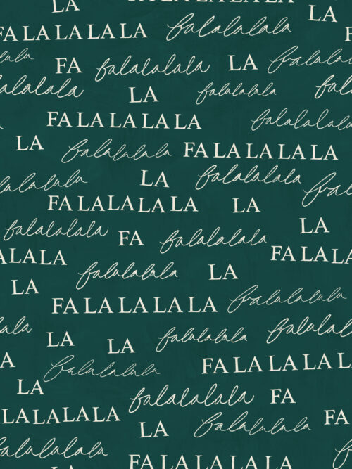 A Boho Christmas - Falalala on Emerald Green