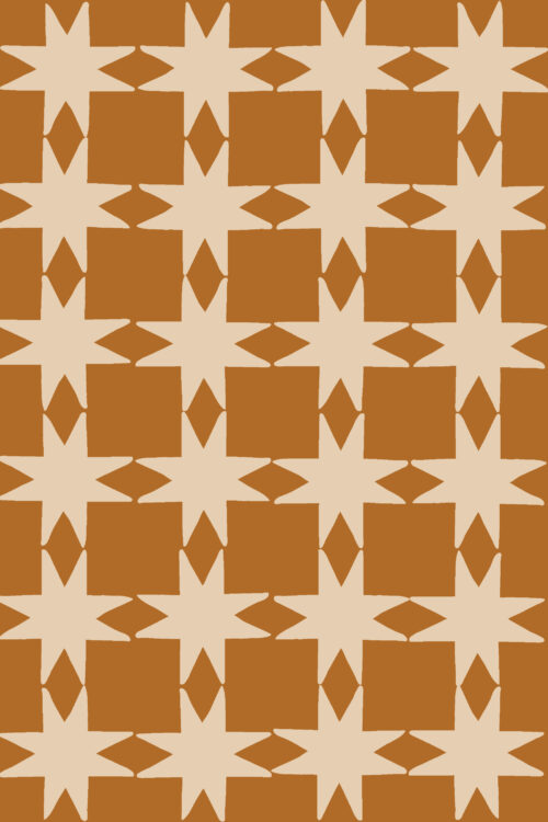 A Boho Christmas - Quilted Christmas Stars on Copper