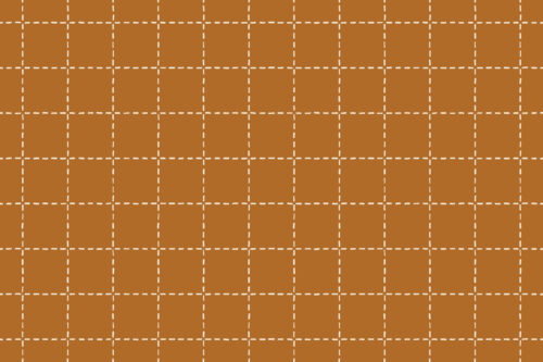 A Boho Christmas - -stitched grid on Copper