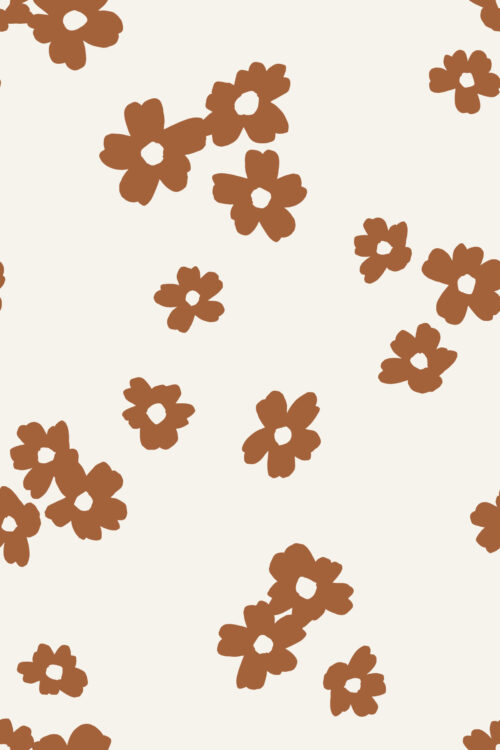 A Happy Little Summer - Fleur-fetti Floral in Cocoa Brown