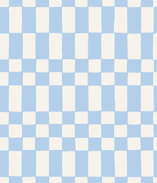 A Happy Little Summer - Neo Checkerboard in Blue (1)