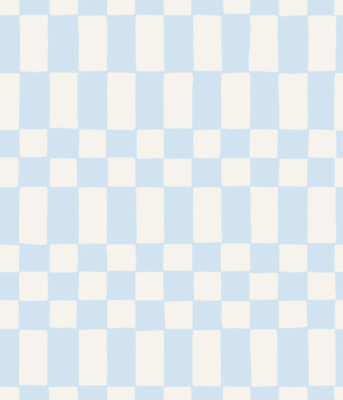 A Happy Little Summer - Neo Checkerboard in Pastel Blue