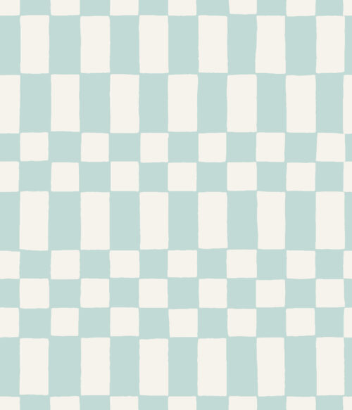 A Happy Little Summer - Neo Checkerboard in Pastel Spearmint Green