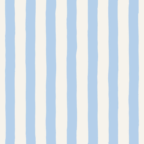 A Happy Little Summer - Striped Streamers in Bluebird Blue