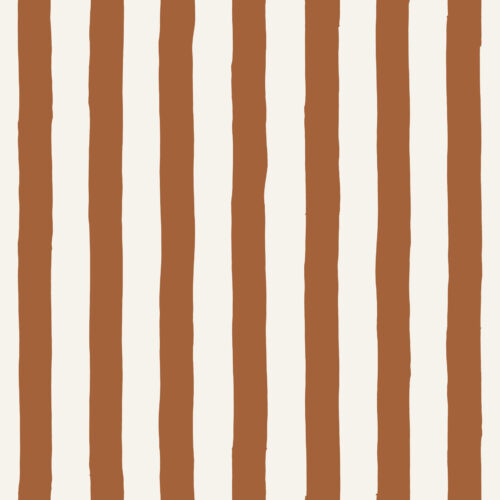 A Happy Little Summer - Striped Streamers in Cocoa Brown