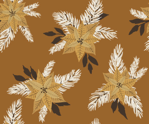 Christmas Cheer - REV 300dpi gold poinsettia christmas on cinnamon