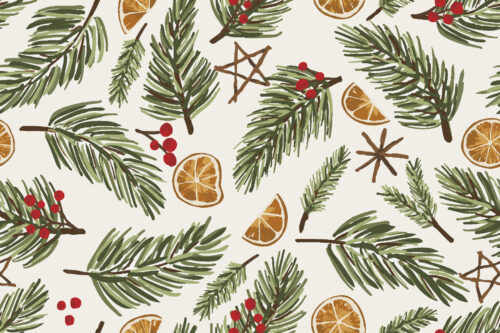 Christmas Cheer - REV150dpi festive christmas pine sprigs