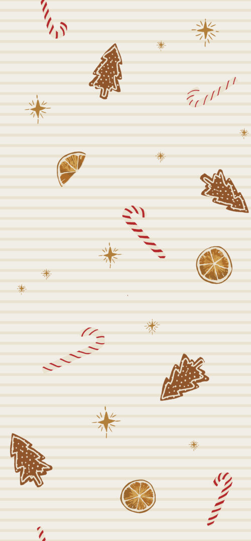 Christmas Cheer - christmas holiday treats -- striped background