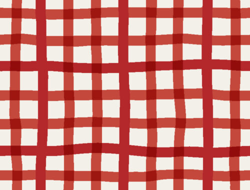 Christmas Cheer - christmas red wobbly gingham