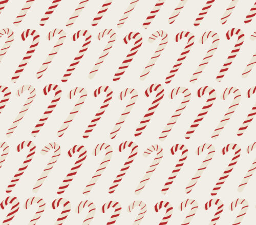 Christmas Cheer - dancing candy canes -- large