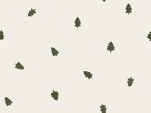 Christmas Cheer - mini micro tossed christmas trees in pine