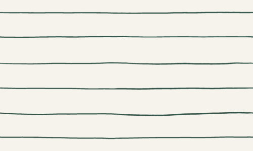 Freehand Holidays - Hunter Green Christmas stripe on bone