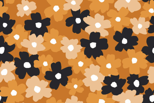Halloween - Hey, Boo! - Fall Floral for Halloween on Burnt Orange