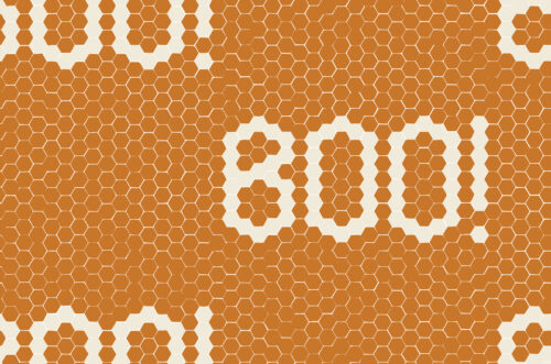 Halloween - Hey, Boo! - Halloween Boo Mosaic Tile in Pumpkin Orange