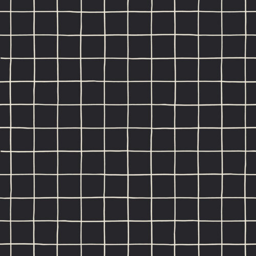Halloween - Hey, Boo! - Halloween Grid Off White on Charcoal Black