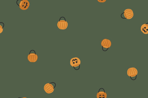 Halloween - Hey, Boo! - Mini Tossed Pumpkin Trick or Treat Baskets