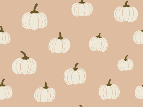 Halloween - Spooktacular - cream pumpkins on blush pink