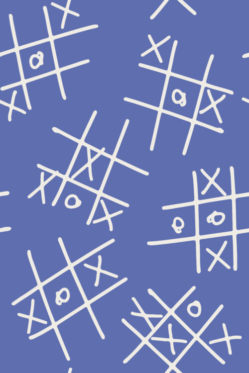 Little Valentine - Hugs and Kisses on Royal Blue