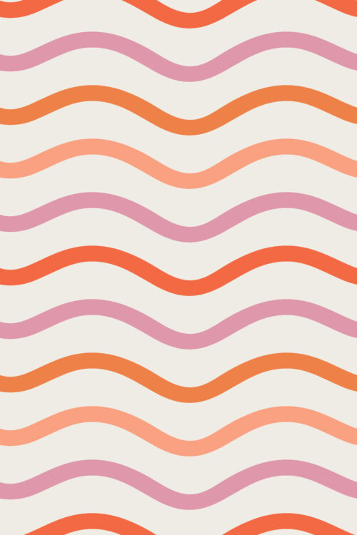 Little Valentine - Multicolor Wave Stripe