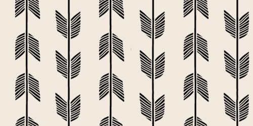 Loveable - Arrow Fletching in Charcoal Black