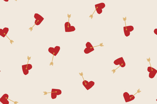 Loveable - Cupids Arrow Hearts in Red