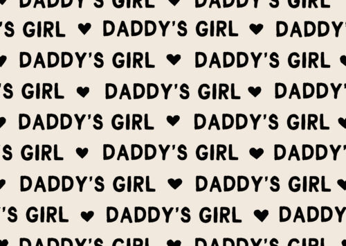 Loveable - Daddy's Girl Valentine's Day Typography