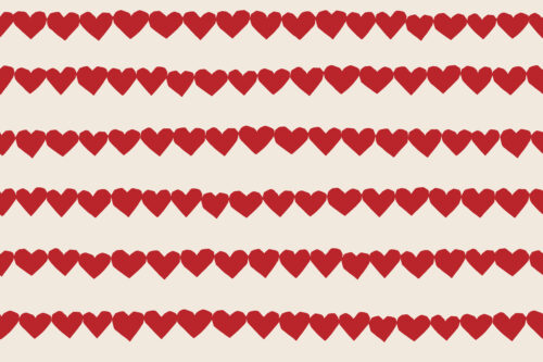 Loveable - Hearts Strings in Red