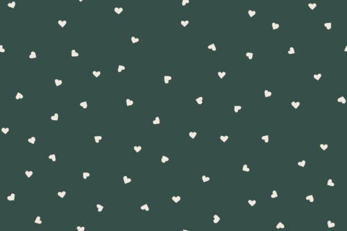 Loveable - Hearts on Green