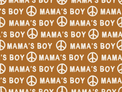 Loveable - Mama's Boy Brown Peace Signs