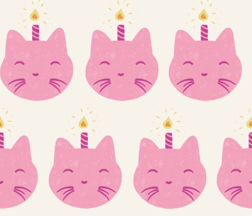 Cat Candles Prism Pink