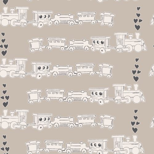 Wooden Train in Sand