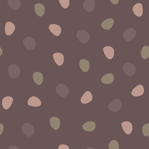 Colorful Polka Dots in Plum