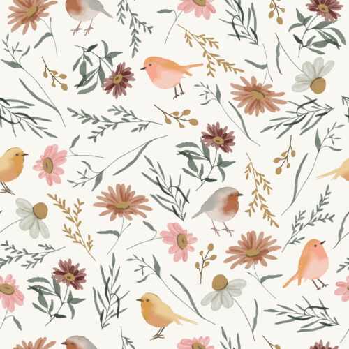 Birds N Blooms Cream
