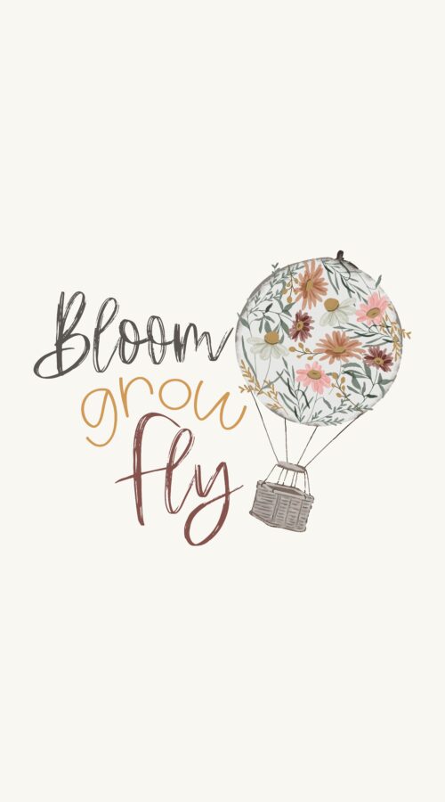 Bloom Grow Fly Panel in Cream