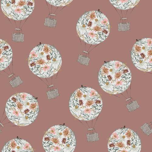 Floral Balloon in Mauve